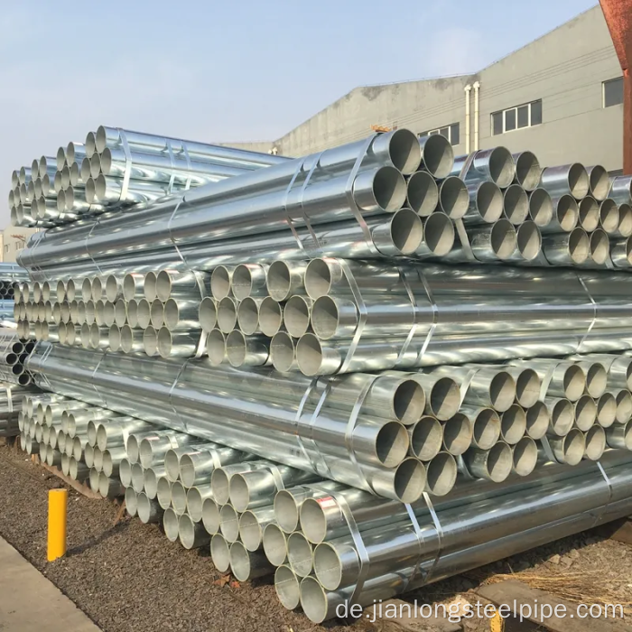 BS 1387 Standard -verzinktes Stahlrohr